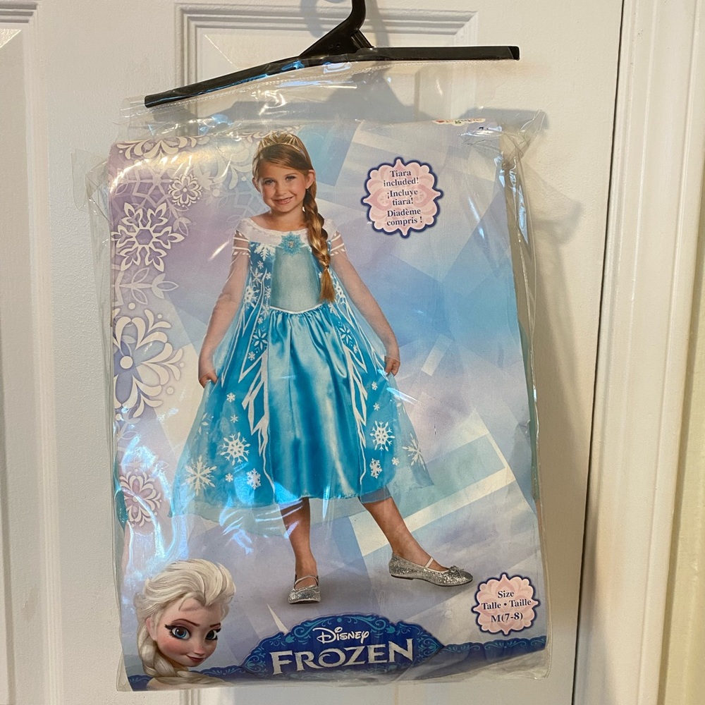 Girls’ Elsa Costume (Frozen) with Tiara
